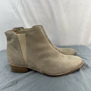 Seychelles Booties Womens 8.5 Tan Suede Chelsea Offstage Anthropologie